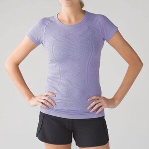 Lululemon Swiftly Tech Short Sleeve Lilac Tee